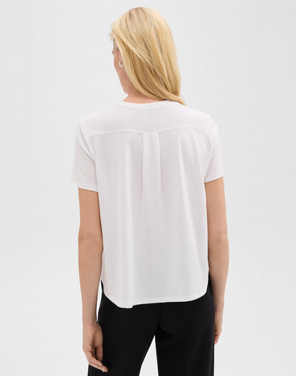 Easy Relaxed Tee White - Theory Women's