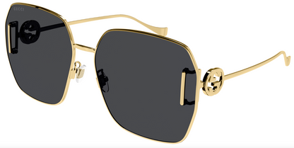 Womens Metal Sunglasses Gold - Gucci