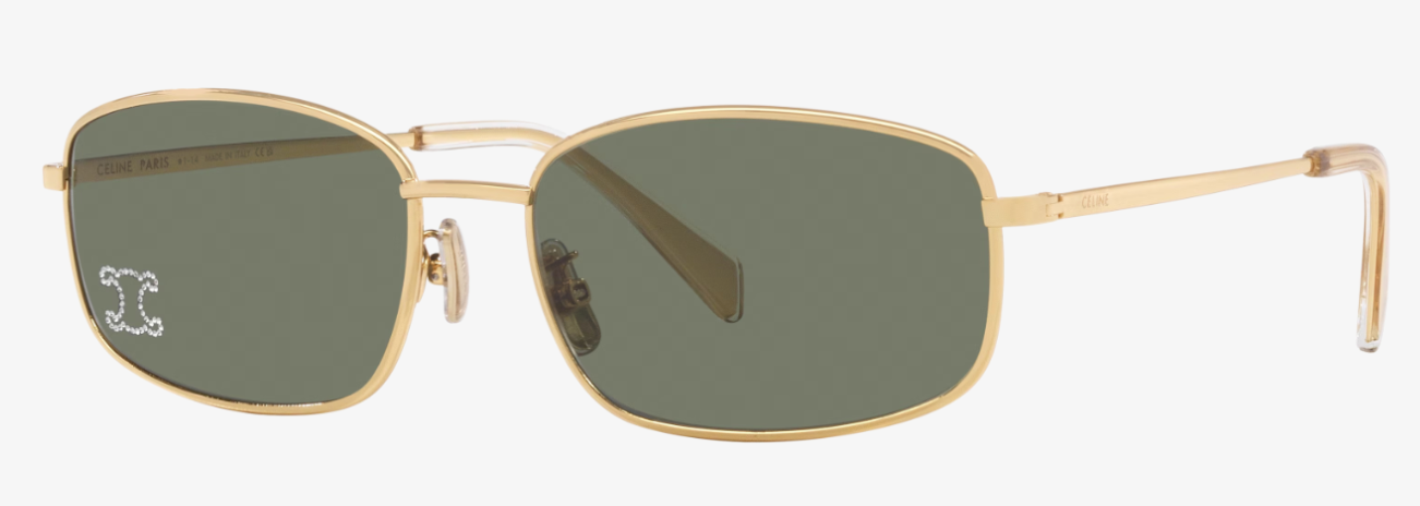 Metal Triomphe Gold Sunglasses - Celine