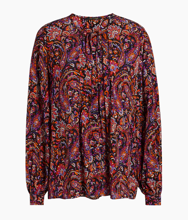 Roxanne Blouse Black Multi - Kobi Halperin