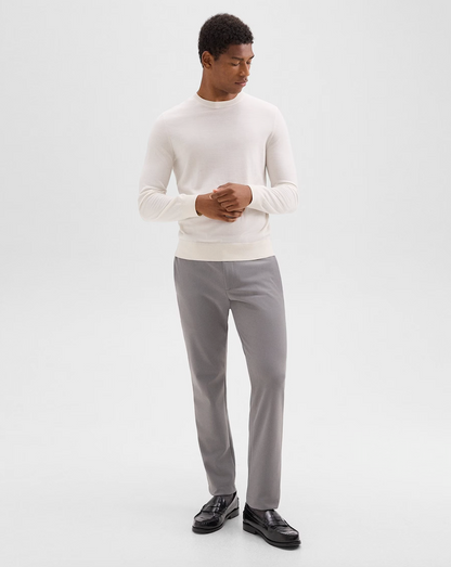 Zaine Pant Precision Ponte Soft Grey - Theory Men