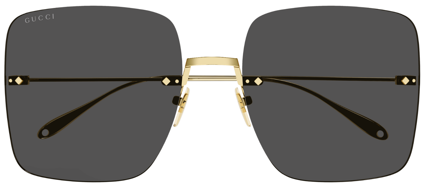 Womans Metal Sunglasses Gold - Gucci