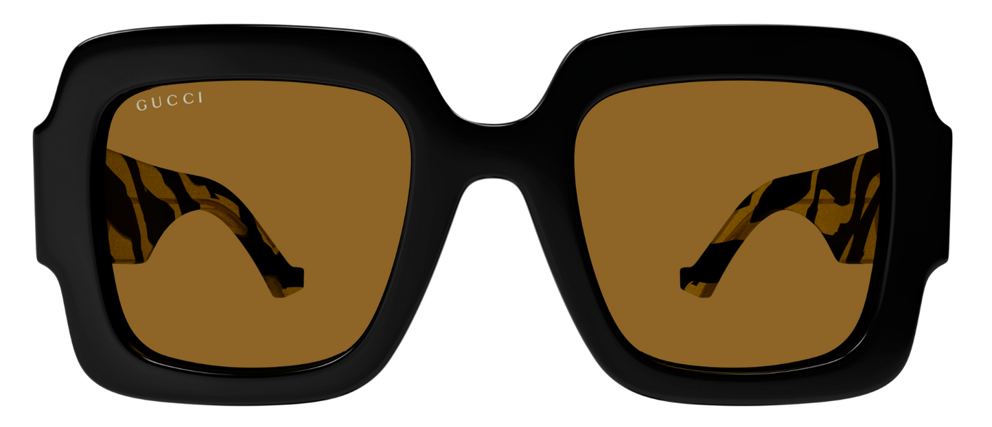 Recycled Acetate Sunglasses Yellow Black - Gucci