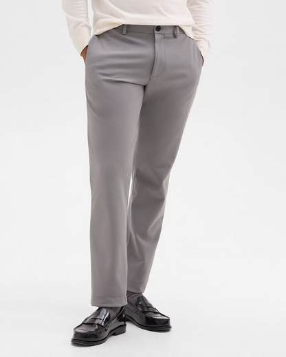 Zaine Pant Precision Ponte Soft Grey - Theory Men