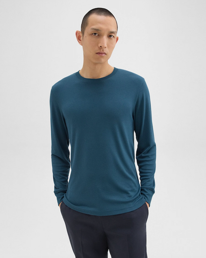 Essential Long Sleeve Tee Twilight - Theory Men