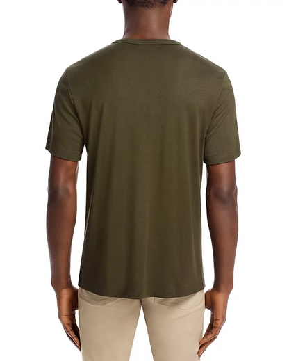 Gaskell Henley Anemone Dark Olive - Theory Men