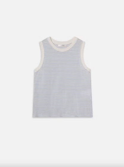 Muscle Crew Tee Light Chambray Multi - Frame