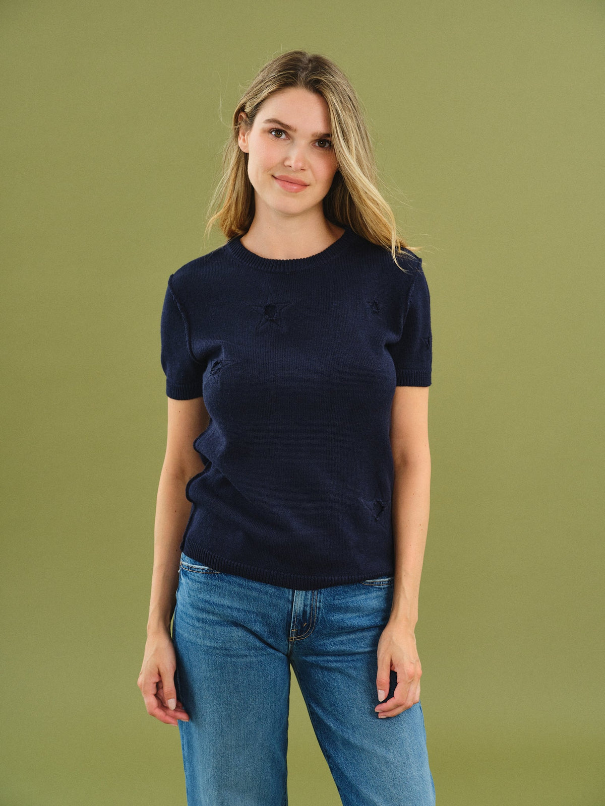 Noor Sweater Navy - Six Fifty Clothing
