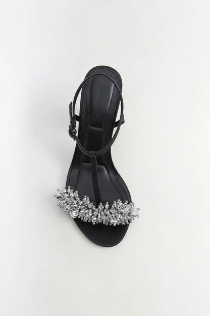 Stacey Embellished Heel Black/Silver - Simkhai