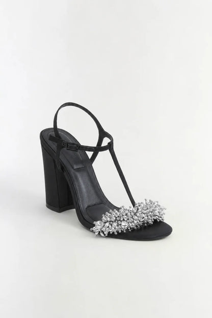 Stacey Embellished Heel Black/Silver - Simkhai
