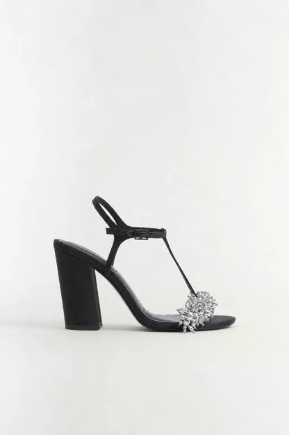 Stacey Embellished Heel Black/Silver - Simkhai