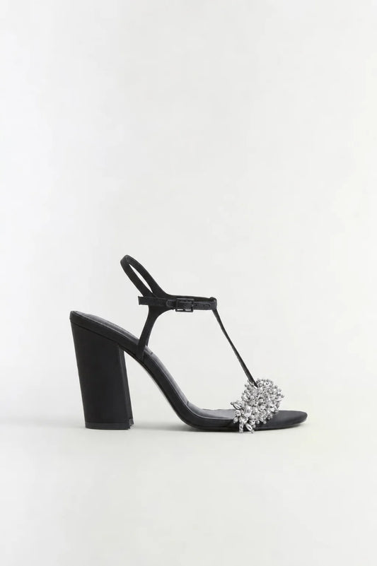 Stacey Embellished Heel Black/Silver - Simkhai