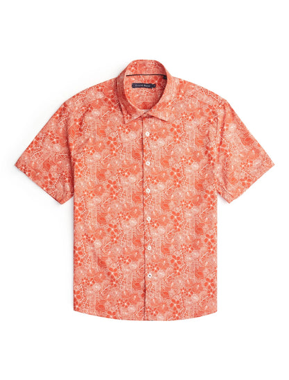 Jungle Short Sleeve Printed Shirt Orange - Stone Rose