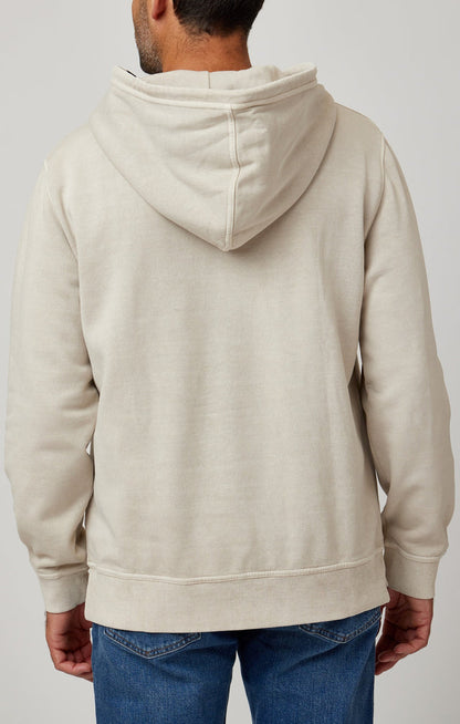 Solid Garment Washed Hoodie Taupe - Stone Rose