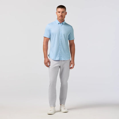 Halyard Short Sleeve Cloud Blue Circle Dash - Mizzen + Main