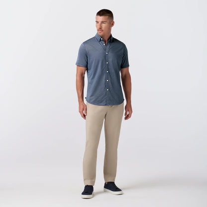 Halyard Short Sleeve Navy Floral Lattice - Mizzen + Main