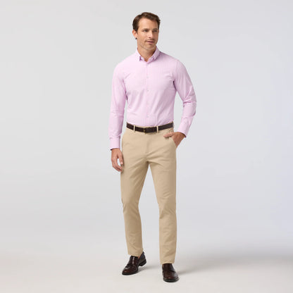 Leeward Dress Shirt Pink Salt Crew Gingham - Mizzen + Main
