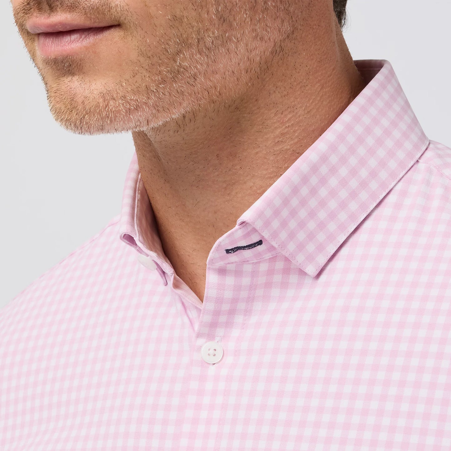 Leeward Dress Shirt Pink Salt Crew Gingham - Mizzen + Main