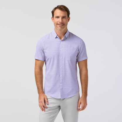 Leeward Short Sleeve Pink Salt Retro Boomerang - Mizzen + Main