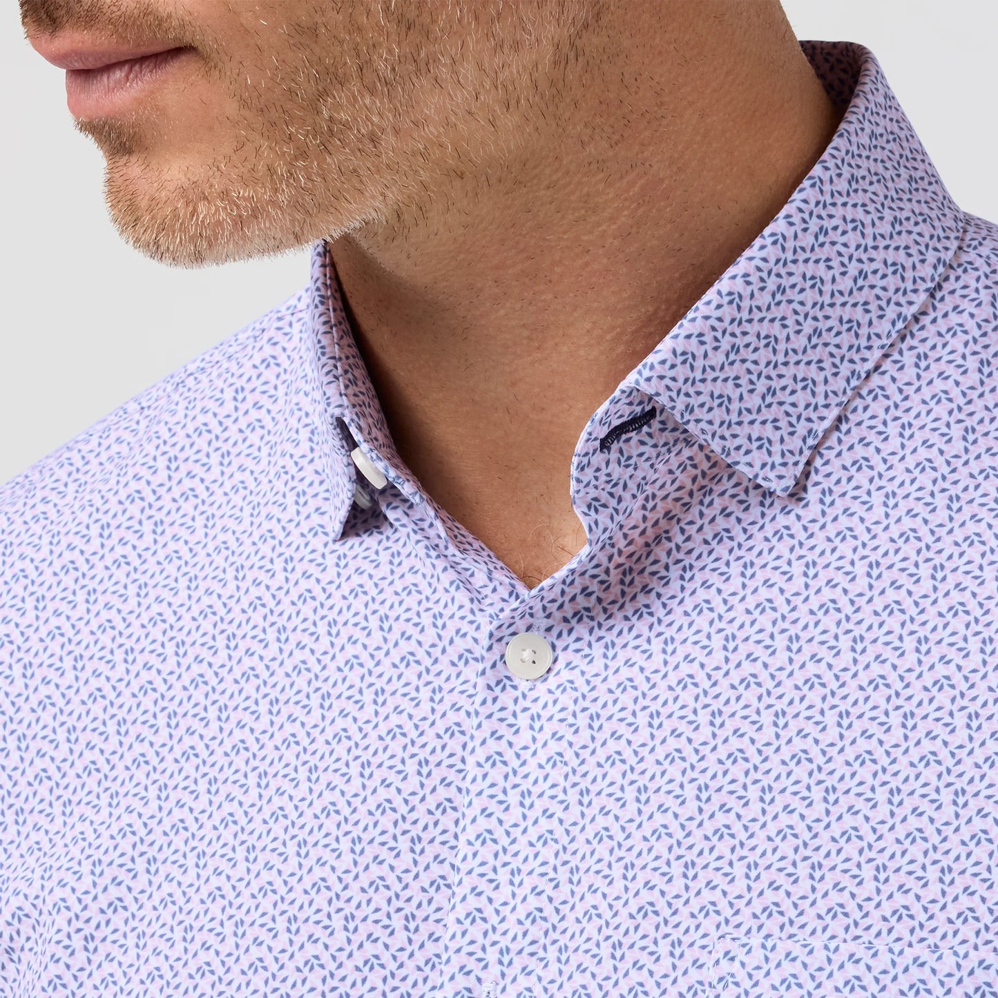 Leeward Short Sleeve Pink Salt Retro Boomerang - Mizzen + Main