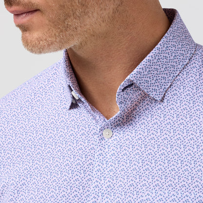 Leeward Short Sleeve Pink Salt Retro Boomerang - Mizzen + Main