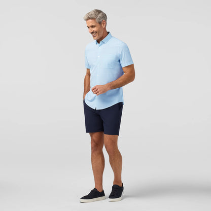 Leeward Short Sleeve Skyline Blue Multi Diamond - Mizzen + Main