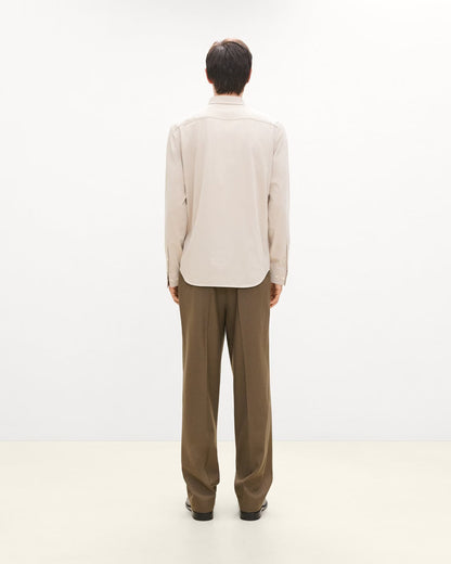 Sylvain Shirt Structure Knit Silver Stone - Theory Men
