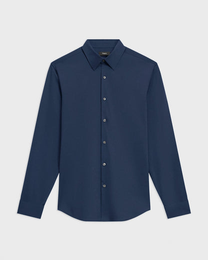 Sylvain Structure Knit Tailored Shirt Twilight - Theory Men