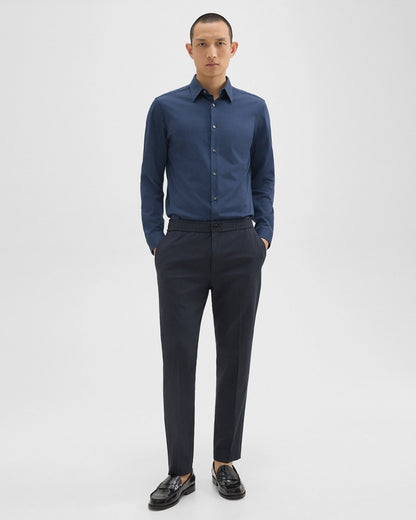 Sylvain Structure Knit Tailored Shirt Twilight - Theory Men