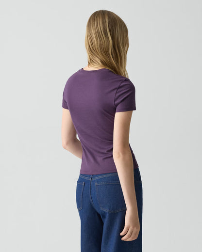 Tiny Tee Black Iris - Theory Women