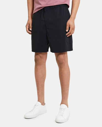 Drawstring Short Recycled Nylon Black - Theory Men
