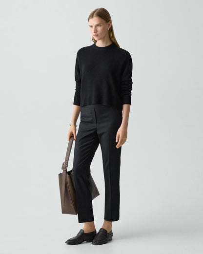 Treeca Pull-On Pant Sleek Flannel Black - Theory Women