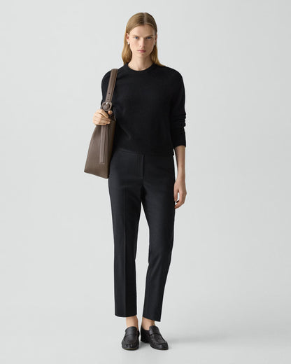 Treeca Pull-On Pant Sleek Flannel Black - Theory Women