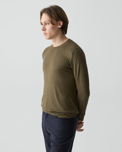 Essential Long-Sleeve Tee Duffle - Theory Men