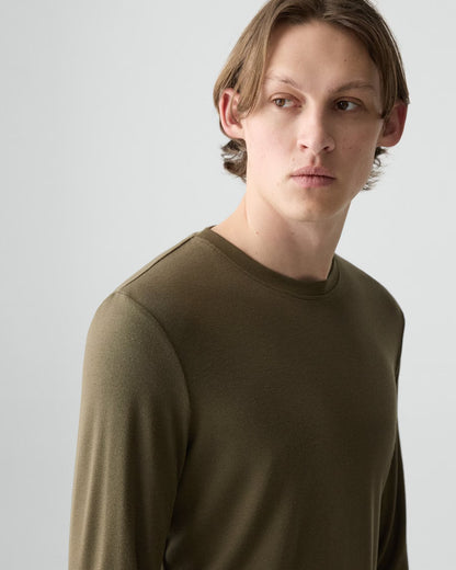 Essential Long-Sleeve Tee Duffle - Theory Men