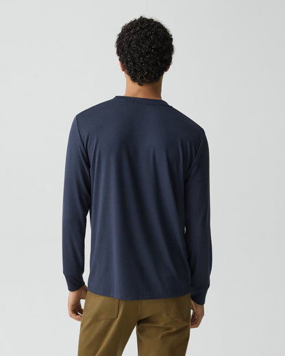 Essential Long-Sleeve Tee Baltic - Theory Men