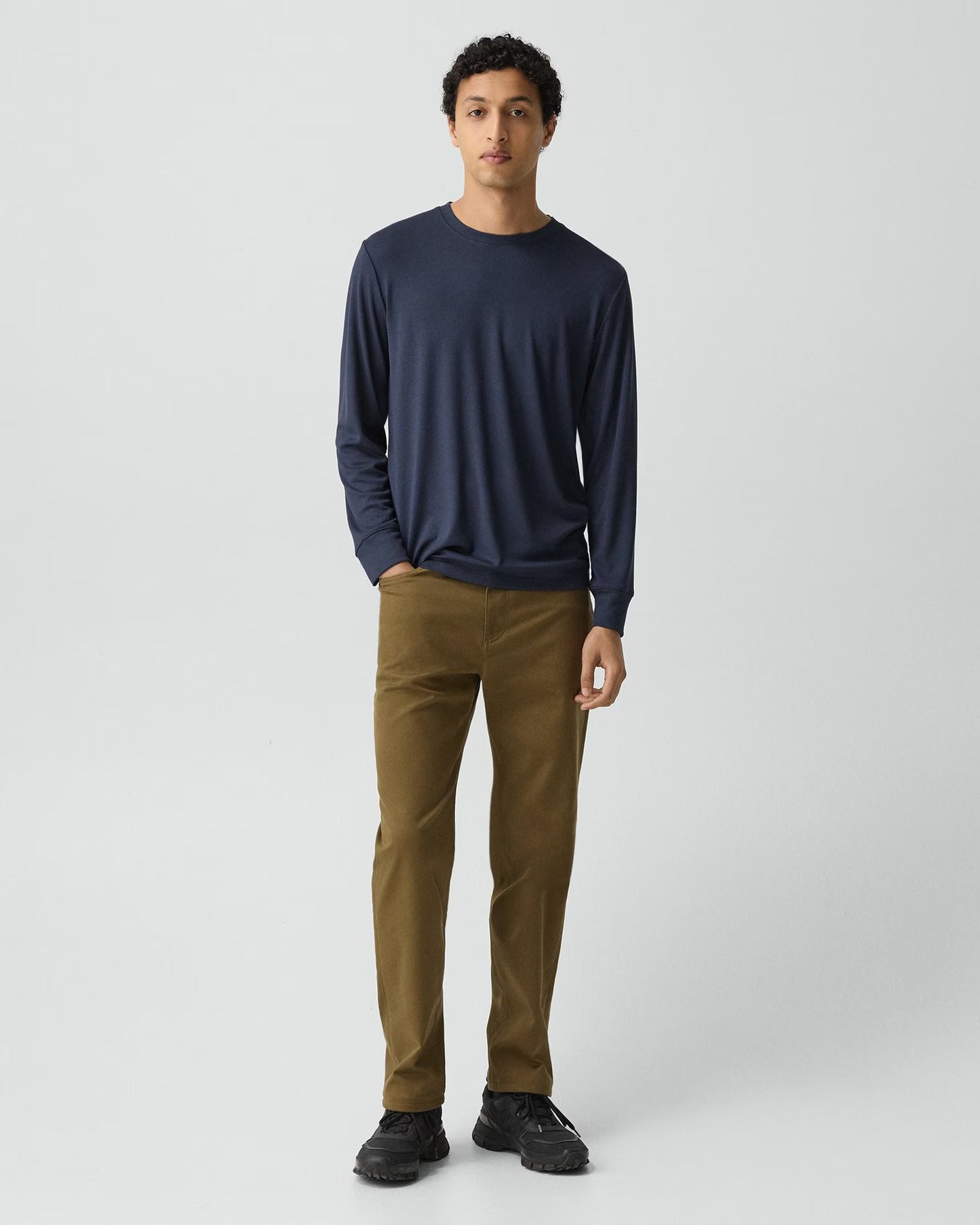 Essential Long-Sleeve Tee Baltic - Theory Men