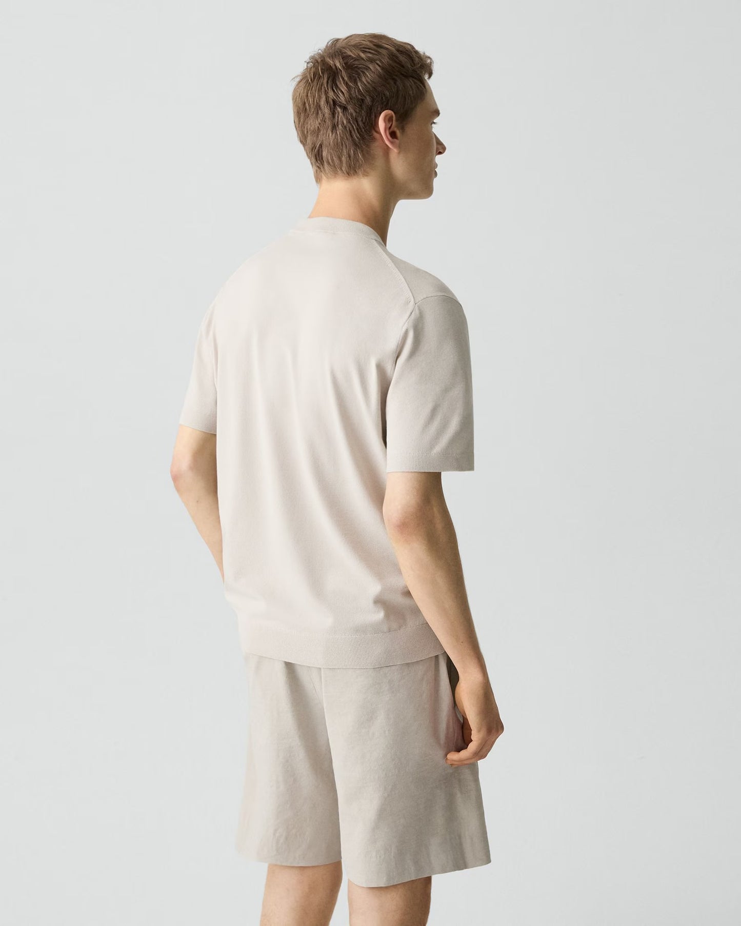 Soris Tee Light Bilen Silver Cloud - Theory Men