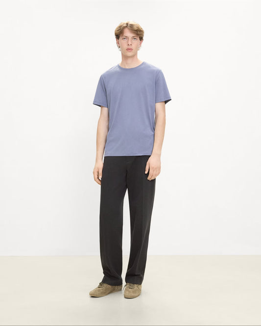 Precise Tee Cotton Jersey Dusk Blue - Theory Men