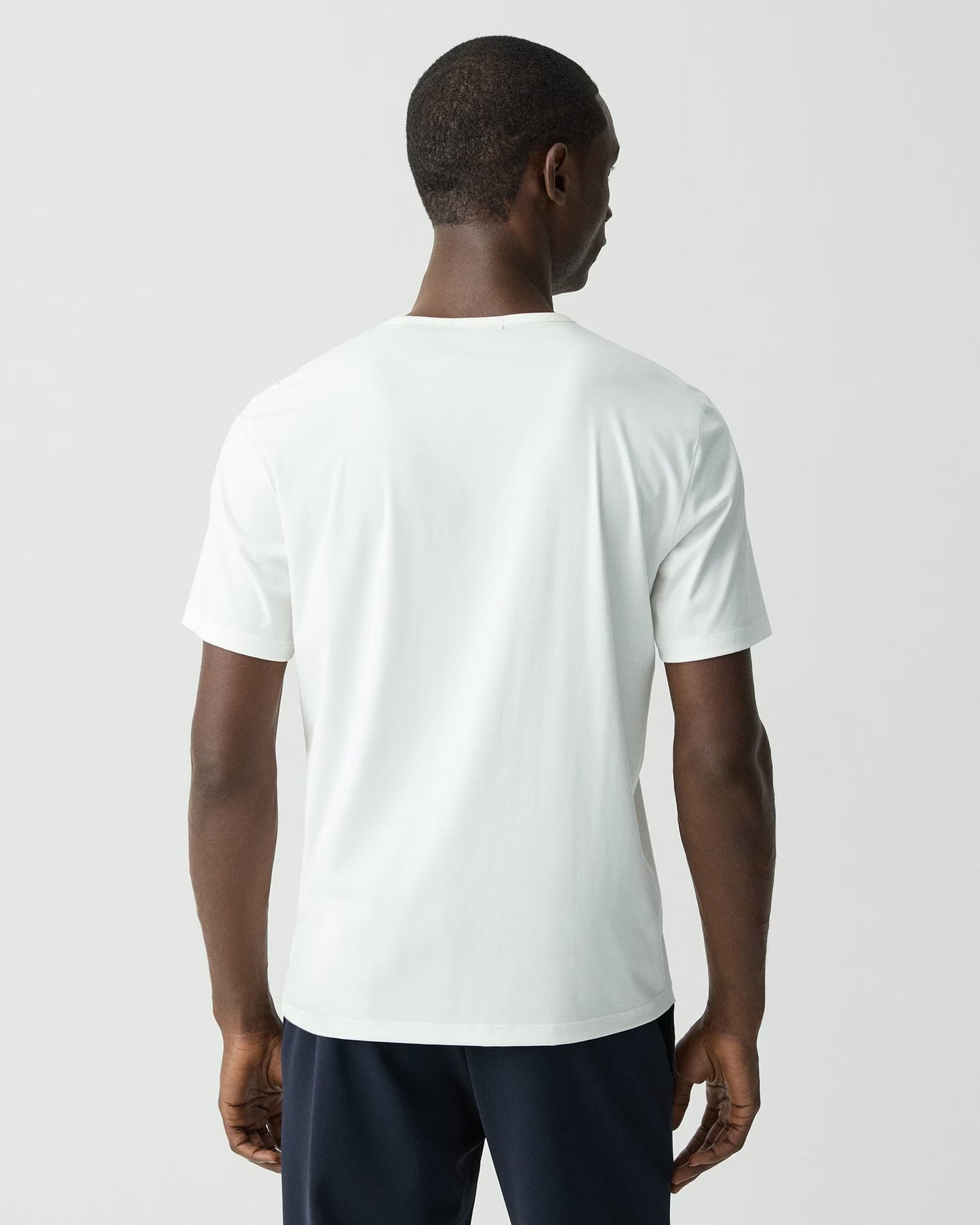 Crewneck Tee Perform Jersey White - Theory Men