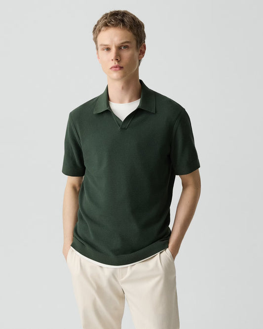 Brenan Polo Shirt Light Bilen Deep Ivy - Theory Men
