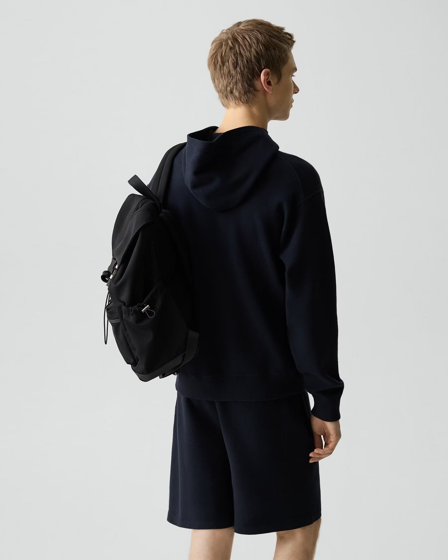 Relaxed Hoodie Light Bilen Dark Eclipse - Theory Men