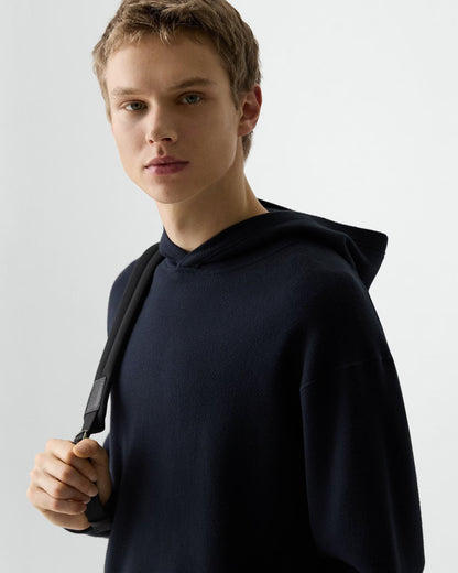 Relaxed Hoodie Light Bilen Dark Eclipse - Theory Men