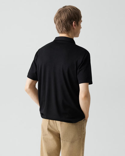 Bron Polo Shirt Anemone Modal Jersey Black - Theory Men