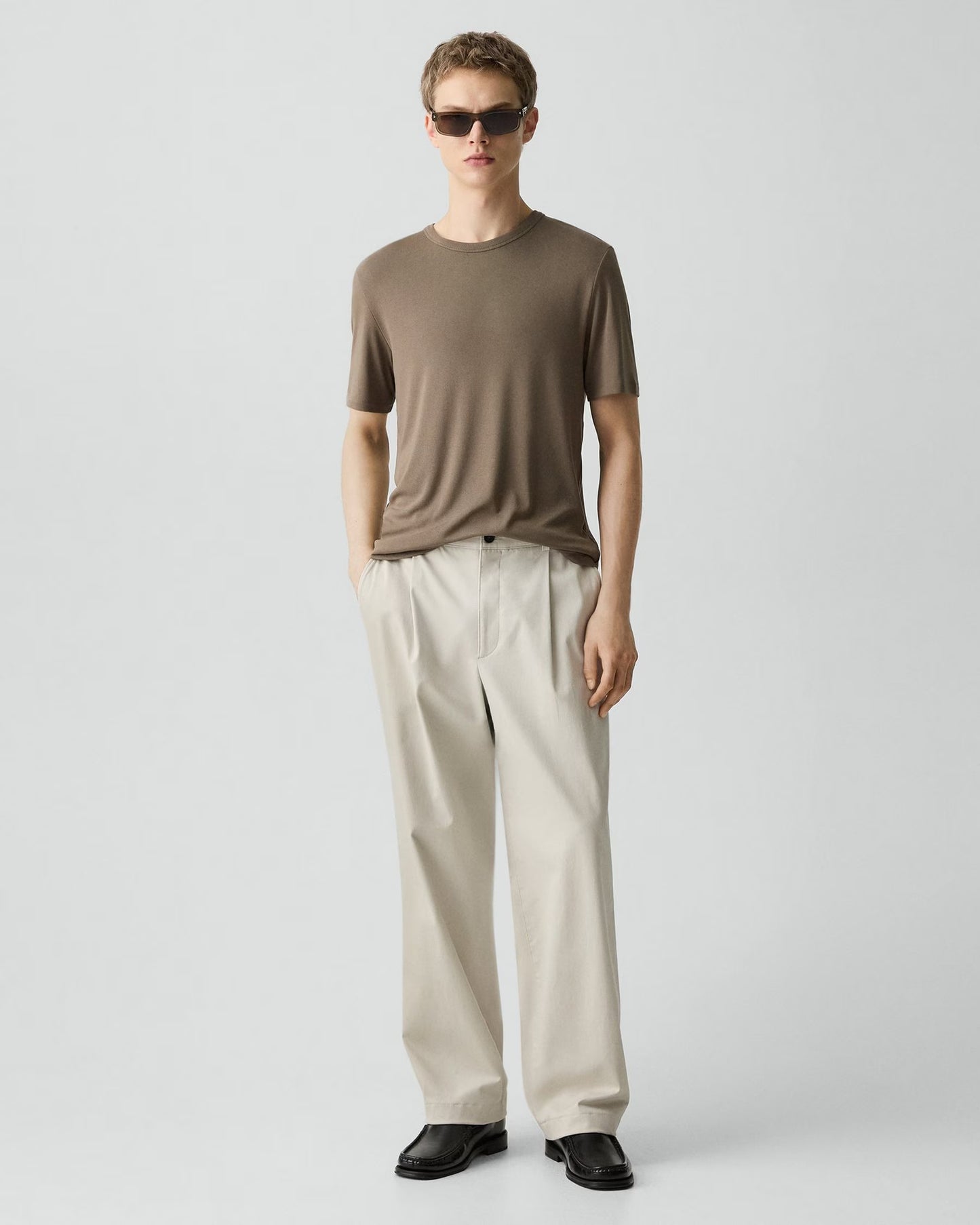 Essential Tee Anemone Modal Jersey Morel - Theory Men
