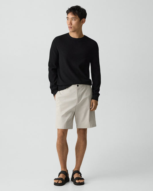 Standard Chino Short Moonsoft Cotton Silver Cloud - Theory Men
