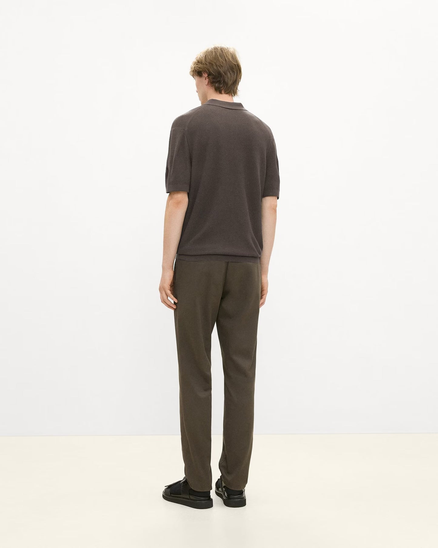 Soris Polo Shirt Light Bilen Classic Brown - Theory Men