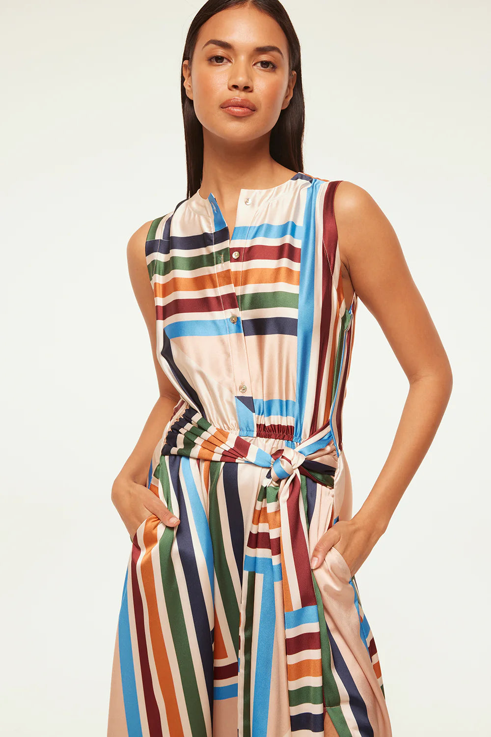 Anabella Dress San Miguel Stripe - MISA