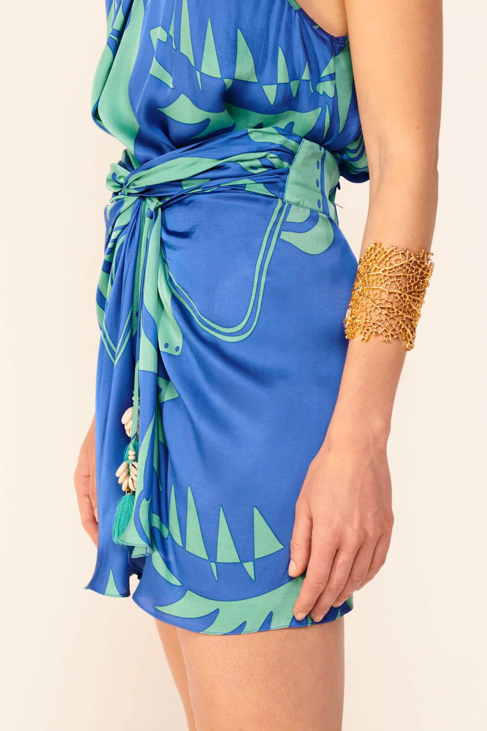 Mini Skirt Tilda Blue Oasis - Poupette St Barth