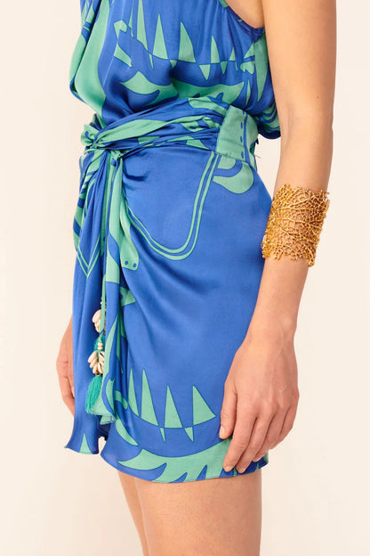 Mini Skirt Tilda Blue Oasis - Poupette St Barth